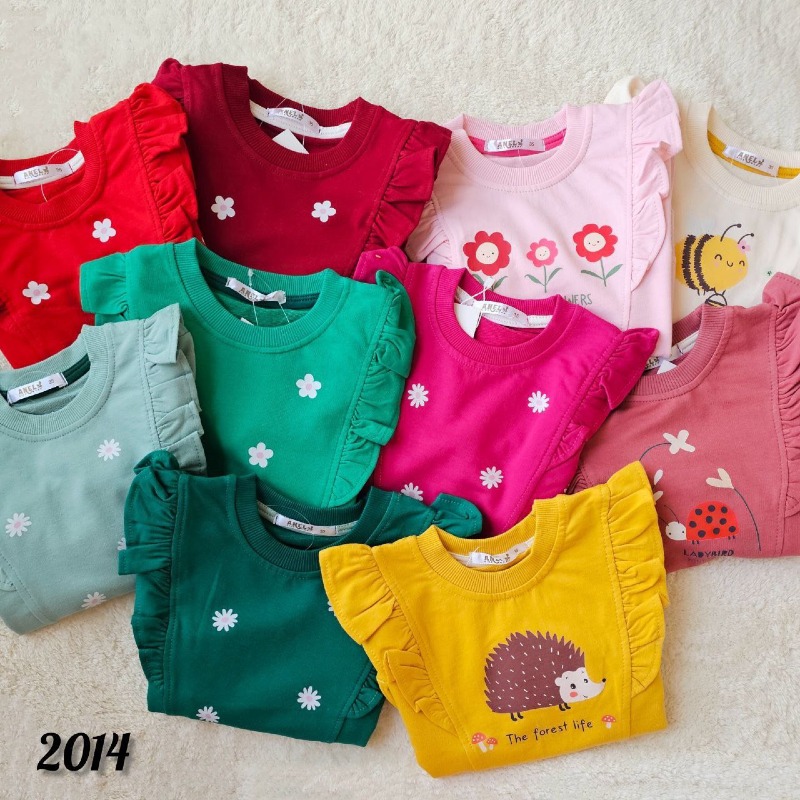 2014 بلوزهای دوطرف چین دخترانه ، پک سه عددی 