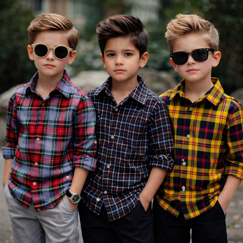 3006 بلوز کشمیر پسرانه پنبه ، پک های 2 عددی 