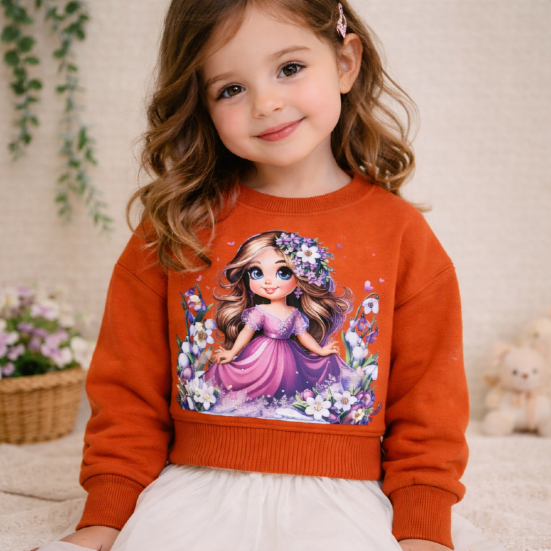 کراپ های دخترانه آستین بلند با فینگر ( کد 1006 ) پک 4 عددی