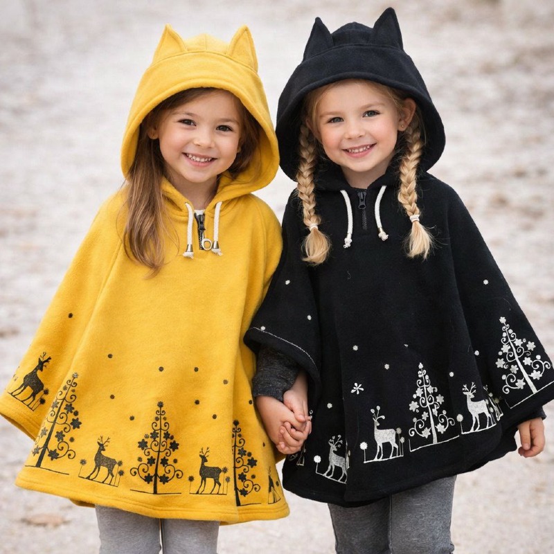 9001 شنل(پانچ) های طرح کریسمس ، پک 2عددی