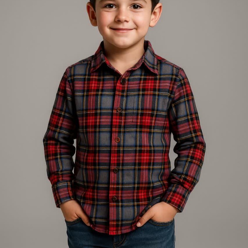 3006 بلوز کشمیر پسرانه پنبه ، پک های 2 عددی 