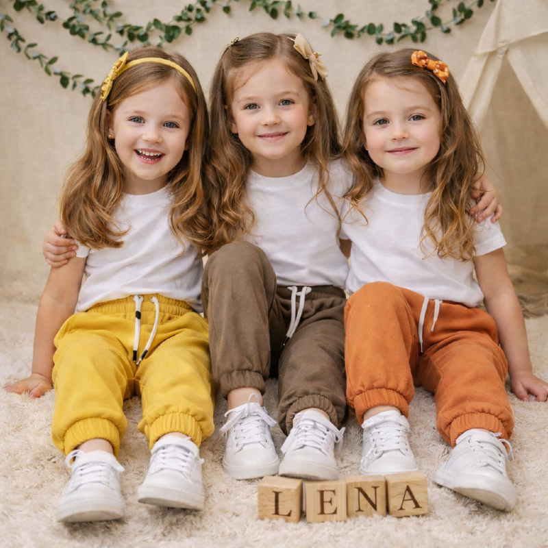 شلوار اسلش رنگین کمان (کد 2003) پک ۲عددی