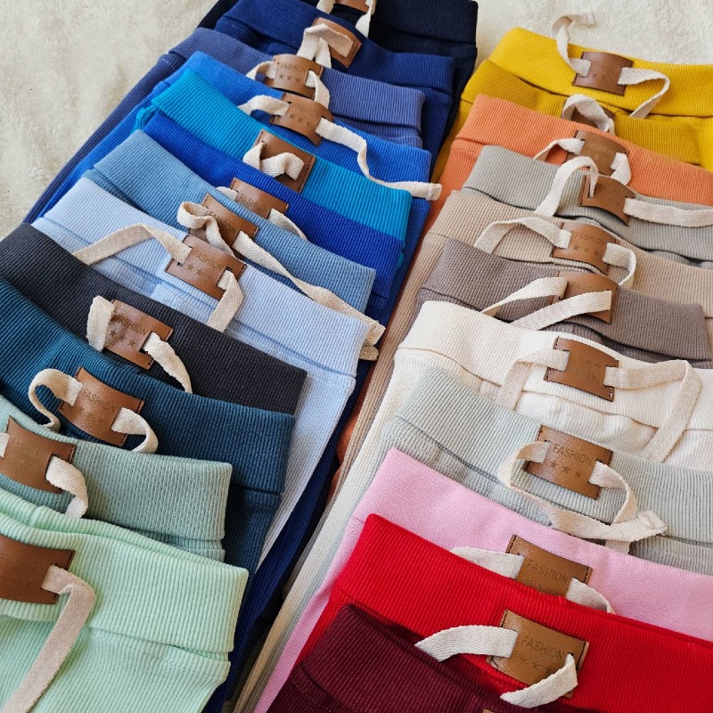 شلوار کشبافت نقلی(گرم و نرم و کشی)( کد 9001 ) پک۴ عددی