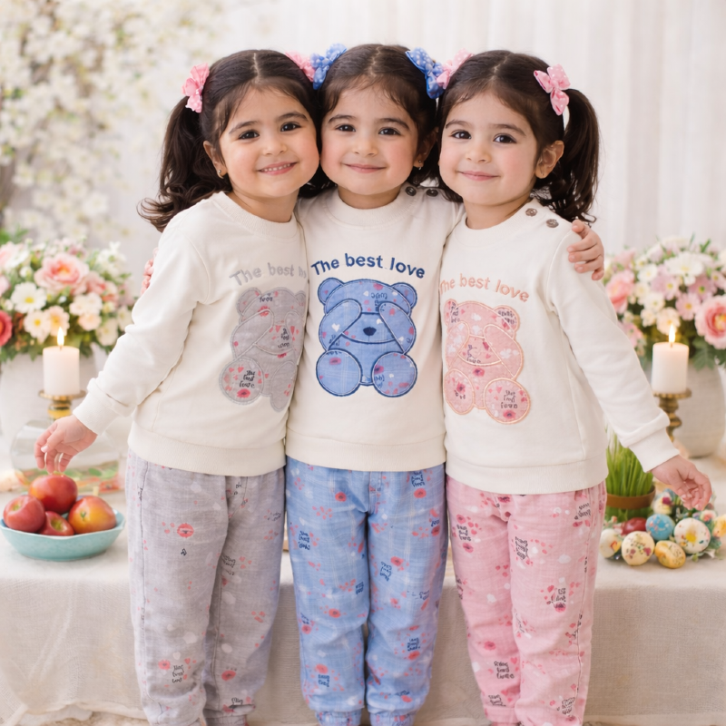 1021 بلوز شلوار چوبکاری the best love شلوار کتان (پک۴عددی)