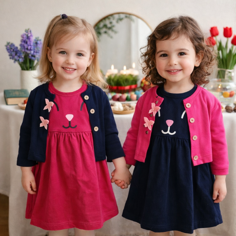 1050 کت سارافون پیشی (سارافون زیر دکمه دار هست) پک ۴عددی