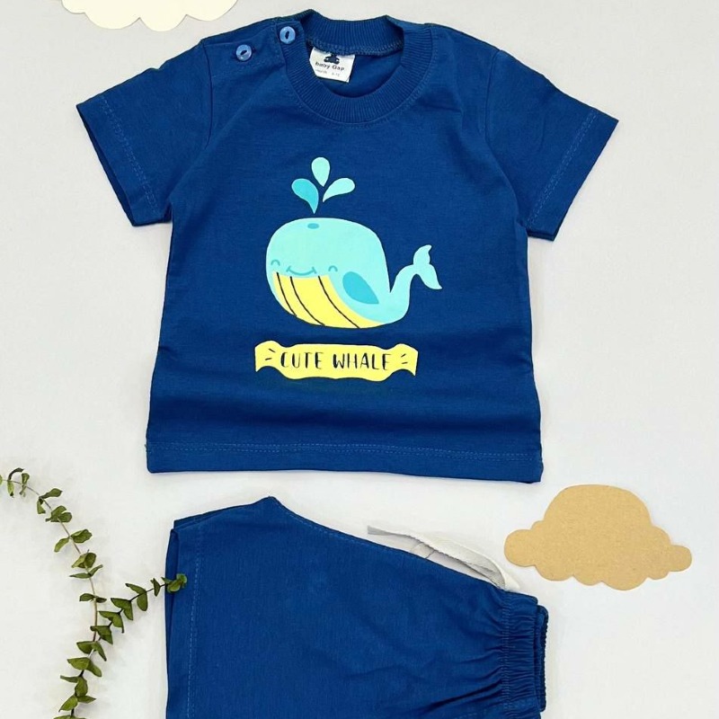 6025 تیشرت شلوارک babygap پک ۳عددی