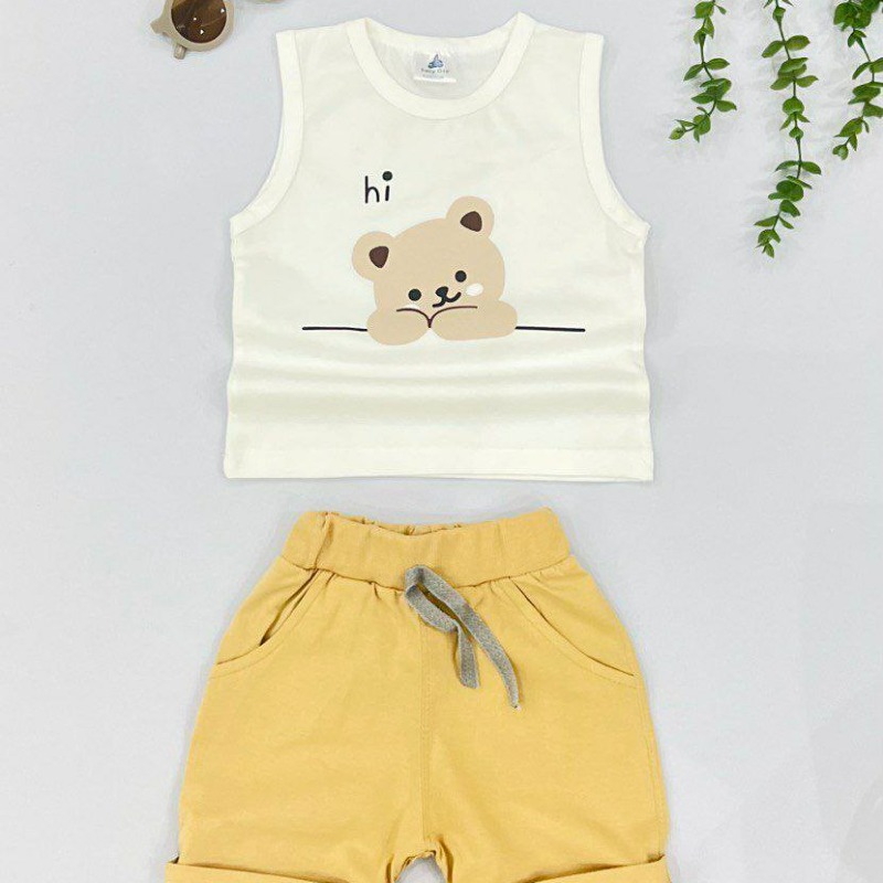 4008 تاپ شلوارک پسرانه baby gap ، پک 3 عددی