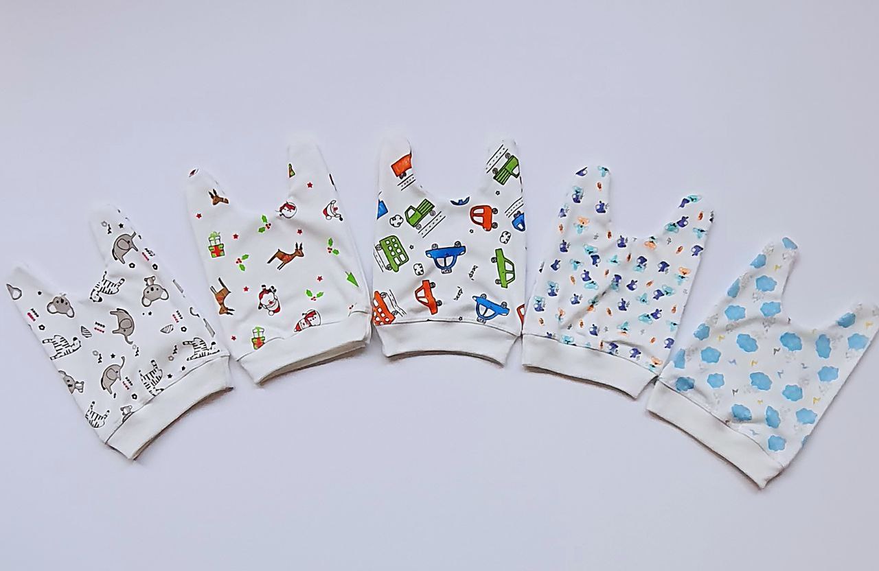 کلاه های نوزادی پنبه اسپرت (کد7002) پک4عددی